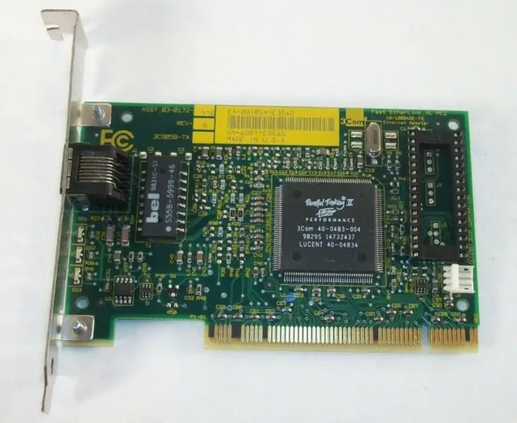 3Com Fast EtherLink XL PCI 3C905B-TX 03-0172-410 REV B 10/100BASE-TX Ethernet-adapter