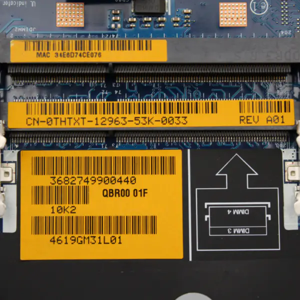 Dell Alien-ware M17x R4 LA-8341P CN-0THTXT hovedkort