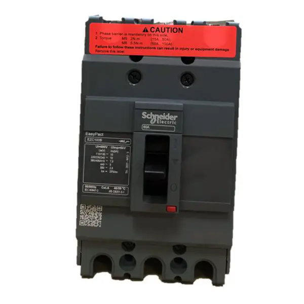 3-polet effektbryter i støpt kapsling Easypact EZC100B 3P60A