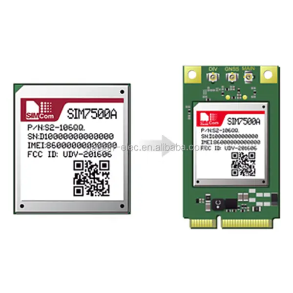 SIMCOM SIM7500X multi-band trådløs kommunikasjonsmodul GNSS GPRS-modul SIM7500E SIM7500A SIM7500V SIM7500JE SIM7500SA
