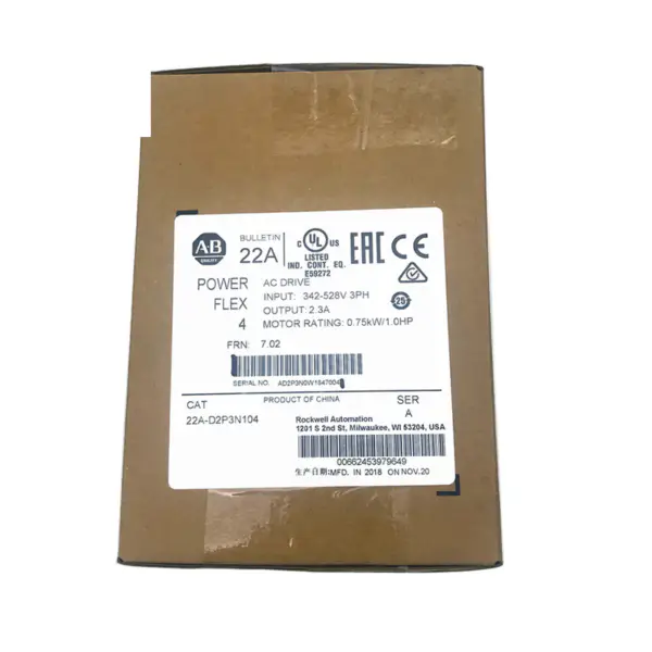 Rockwell automation Allen bradley inverter 22A-D2P3N104