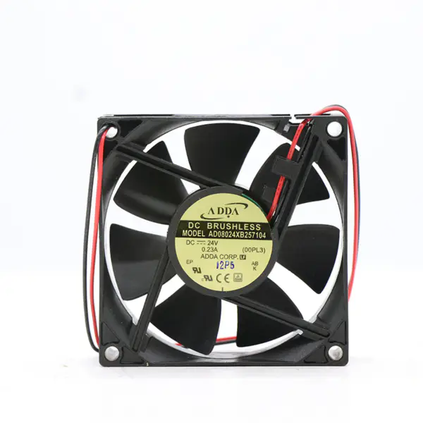 ADDA Fan AD08024XB257104 Axial Fan 24V 0.23A 80*80*25MM 2-wire CPU Cooling Fan