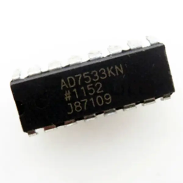 Analog til digital omformer IC-chip AD7533 AD7533KNZ AD7533JNZ AD7533LN IC DAC 10BIT A-OUT 16DIP