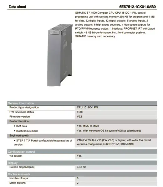 Siemens PLS 6ES7142-1BF30-0XA0 6ES71421BF300XA0