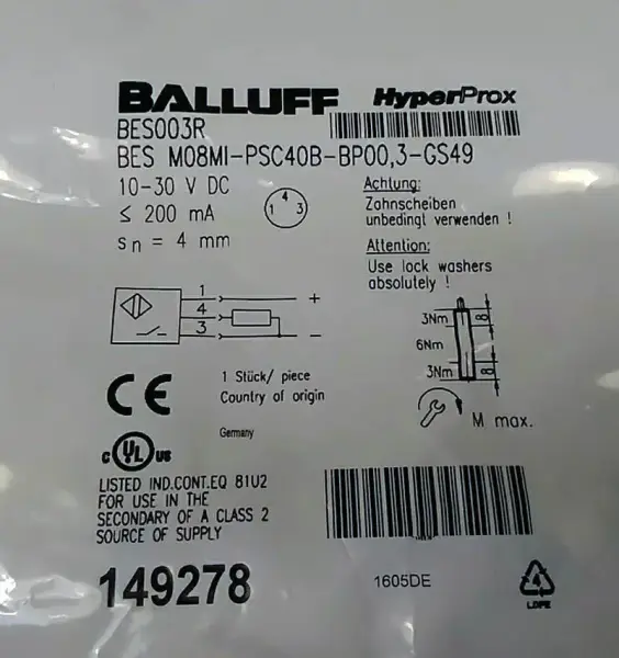 Balluff BES003R Sensor