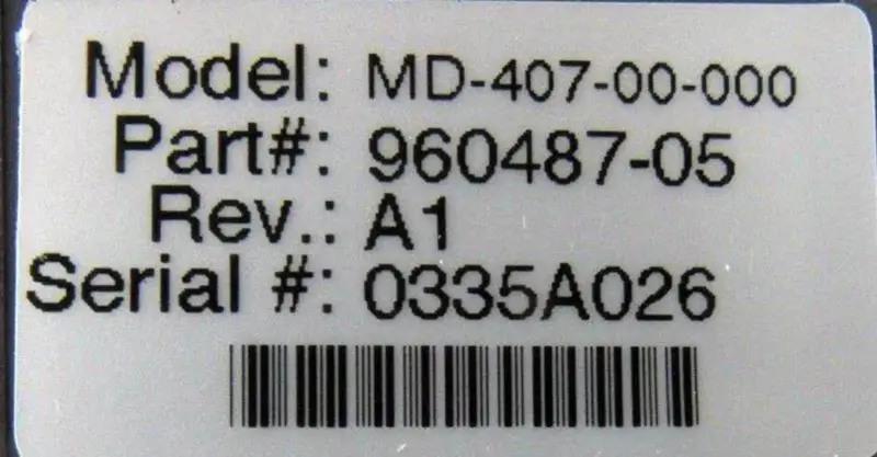KONTROLLTEKNIKKER MD-407-00-000