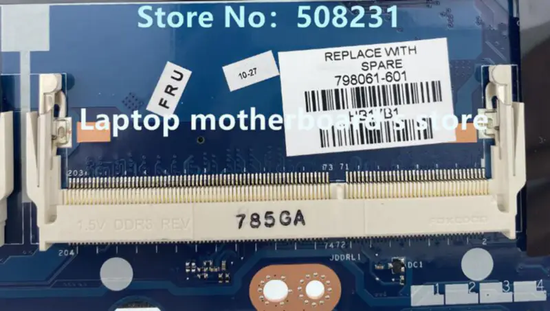 HP hovedkort 450 G2 ZPL40 ZPL50 ZPL70 LA-B181P 798061-001