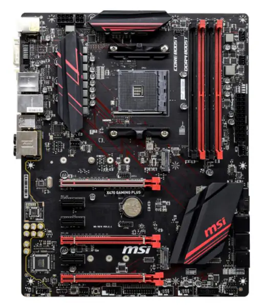 MSI X470 GAMING PLUS Motherboard Socket AM4