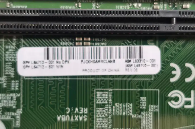 HP ProDesk 400 G6 SFF L64712-001 L64712-601 L63310-001 L49705-001 hovedkort