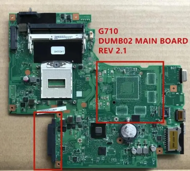 Lenovo G710 DUMB02 REV 2.1 hovedkort
