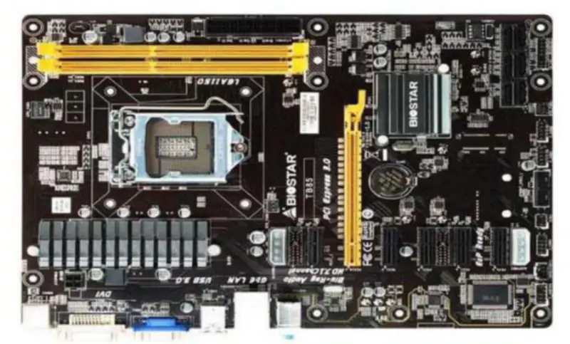 Biostar TB85 Strong hovedkort 6PIC-E BTC LGA1150 ATX