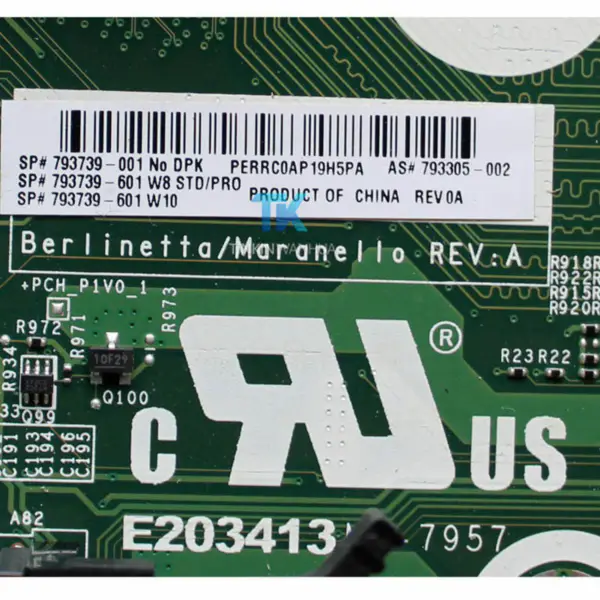 HP 793741-001 MicroATX-hovedkort