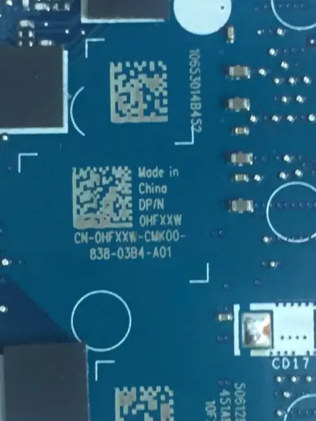 Dell HFXXW motherboard
