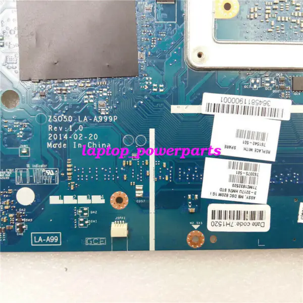 HP 761540-001 250 G3 Intel HM76 I3-3217 CPU-hovedkort ATX-hovedkort