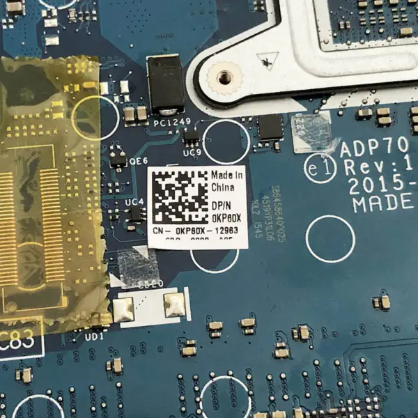Dell 0KP60X ADP70 LA-C832P Rev:1.0(A00) hovedkort