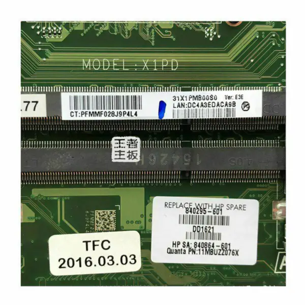 HP 840295-601 motherboard