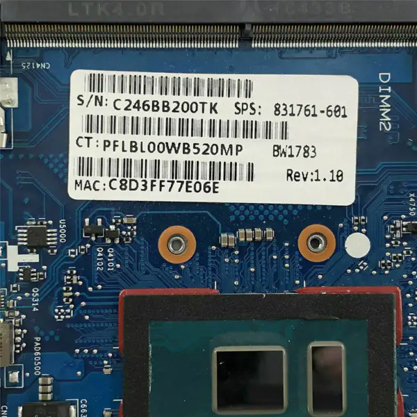 HP 831761-001 motherboard