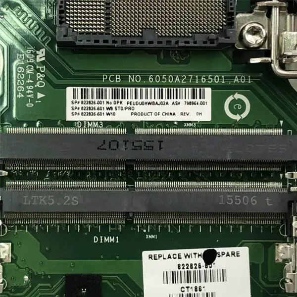 HP 822826-001798964-001 hovedkort