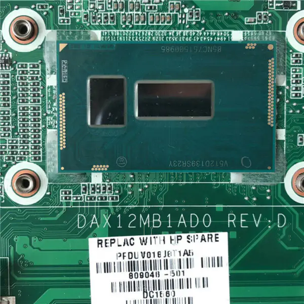 HP DAX12MB1AD0809046-501 motherboard