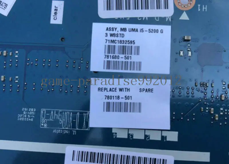 HP 780118-501 hovedkort