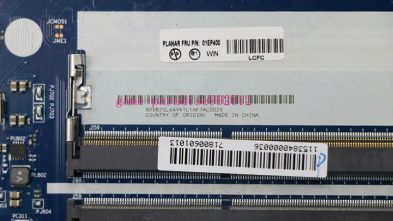 Lenovo 01EP400 hovedkort
