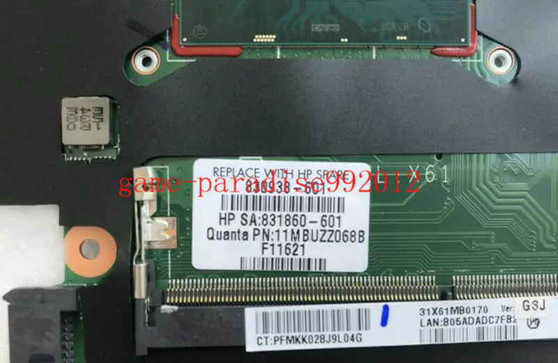 HP 830938-601 hovedkort