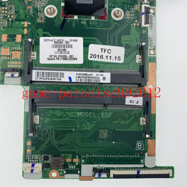 HP 809399-501 hovedkort