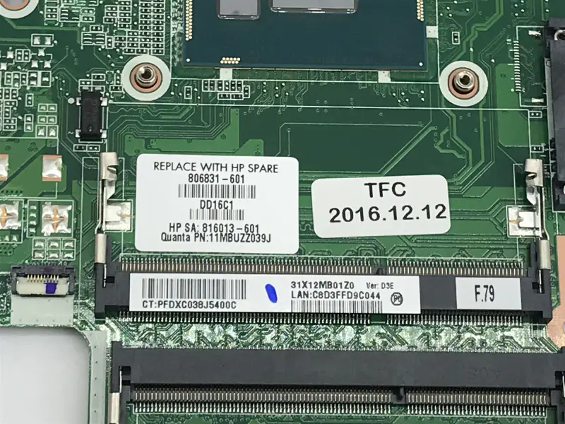 HP EliteOne 705 G2 798973-001 822827-001 AIO-hovedkort