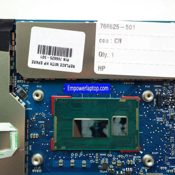 HP 766625-001 766625-601 i5-4302Y CPU 4 GB 1,6 GHz hovedkort