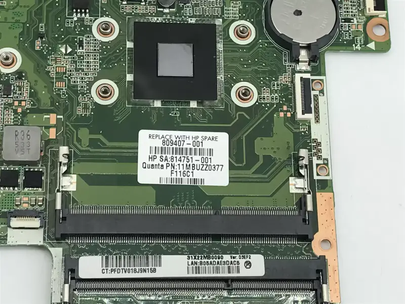 HP 809407-001 809407-501 DA0X22MB6D0 15-AB Motherboard