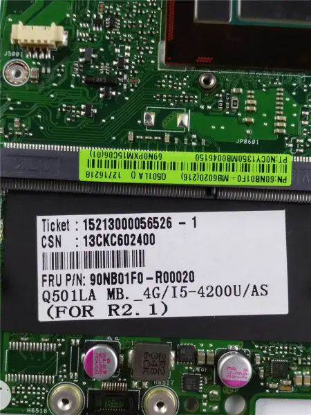 Asus 60NB01F0-MB6020 Q501LA ATX motherboard