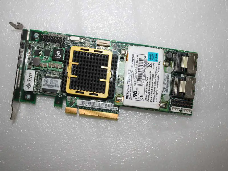 SUN 375-3536 PCI-E SAS RAID Array-kort med batteri