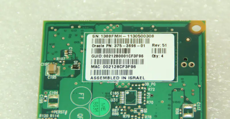 SUN 375-3696-01 X4242A 40 GB 4xQDR Infiniband HCA-kort hovedkort