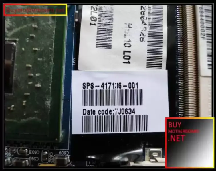 HP DV8000 motherboard 417136-001