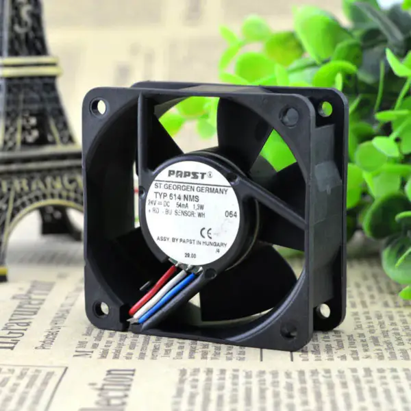 PAPST TYP614 NMS 24V1.3W 6CM6025 3-wire fan