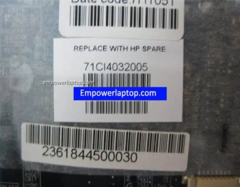HP DV7 JAK00 LA-4083P 507169-001 Hovedkort