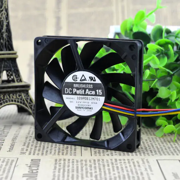 Sanyo 8cm 109P0812M701 8015 fan 12V 0.09A