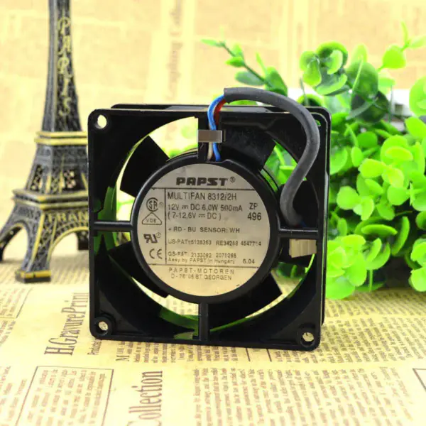 PAPST MULTIFAN 8312/2H 12V 6W 0.5A 8032 fan