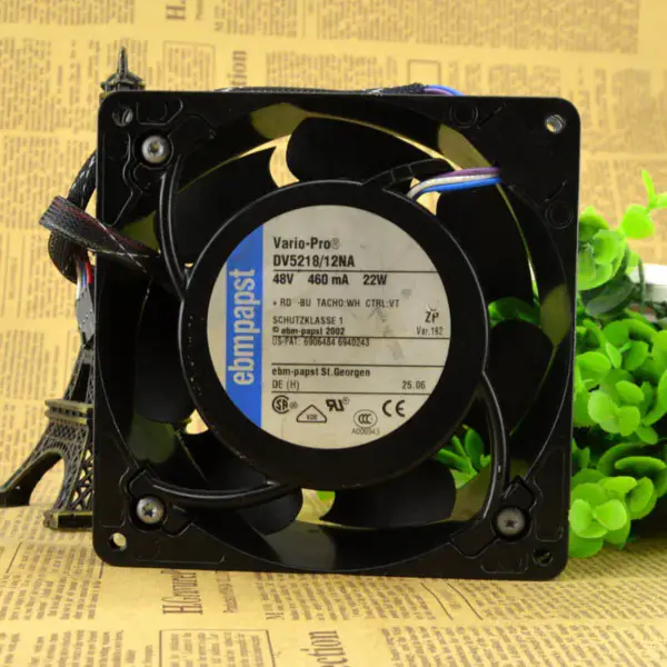 DV5218/12NA papst 48V 22W 0,46A 13CM 12738 12,7cm vifte