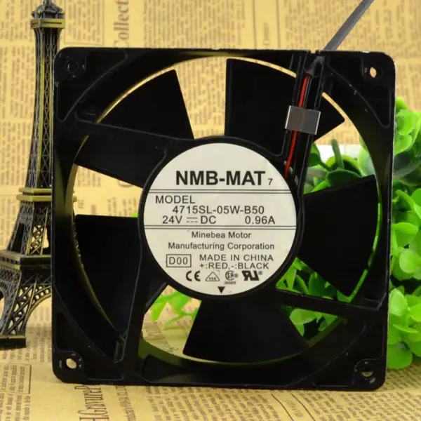 NMB-vifte 4715SL-05W-B50 24V 0,96A 12CM2-wire vifte