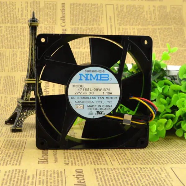 NMB 4715SL-09W-B76 27V 1.10A NMB 12038 fan
