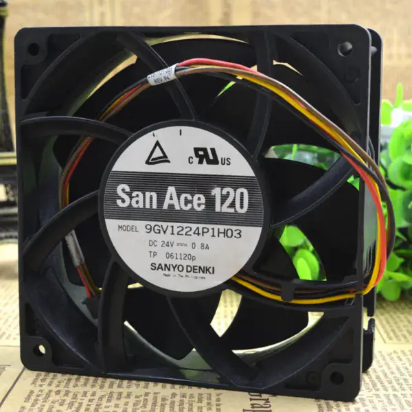 Sanyo 9gv1224p1h03 12cm 12038 24v 0,8A vifte