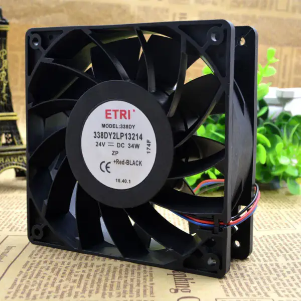 ETRI 338DY 2LP13214 24V 34W 12038 12CM 24V fan