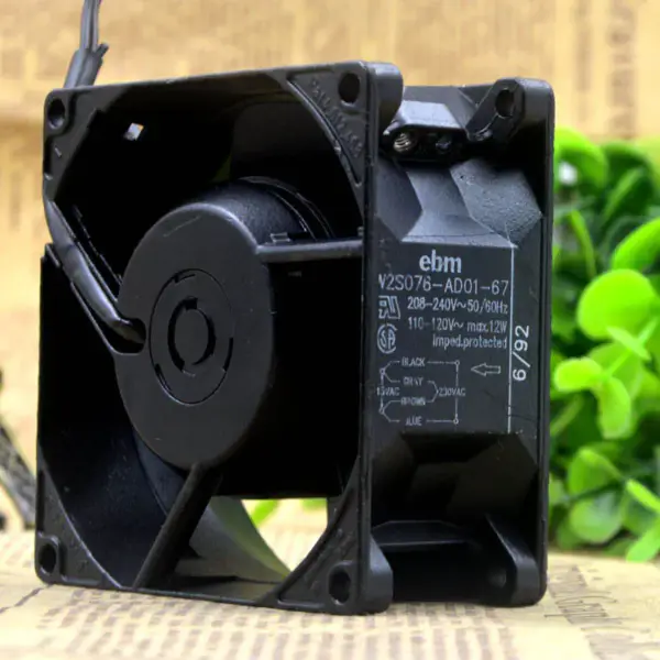 ebm W2S076-AD01-67 8CM 8038 208-240V/110-120V vifte