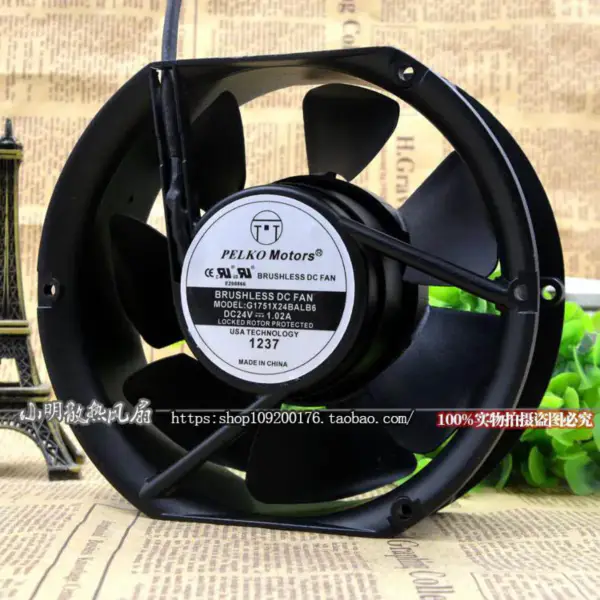PELKO MOTORS G1751X24BALB6 24V 17250 24V 17CM vifte