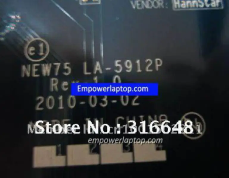 Acer 5551 MBPTQ02001 LA-5912P 75 hovedkort