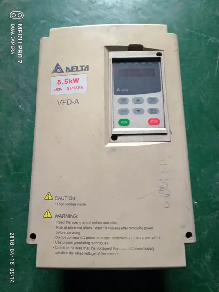 Delta VFD-A-serien VFD055A43B 380v 5,5kw