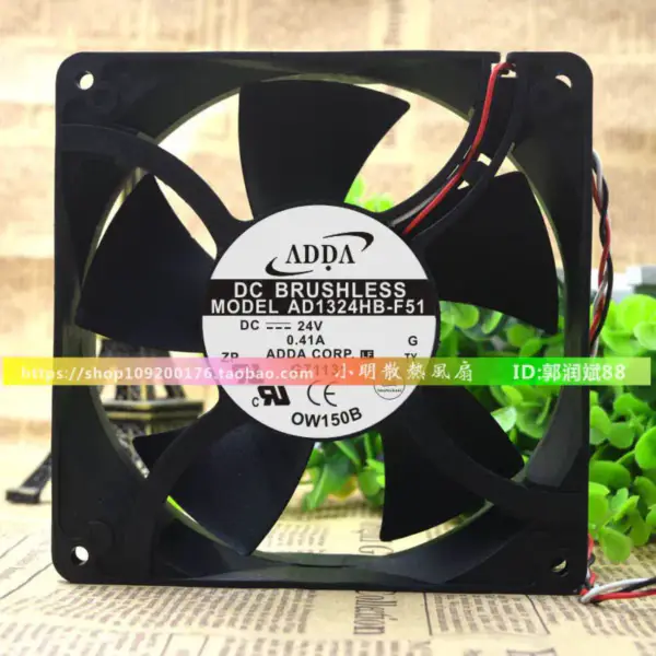 ADDA 12738 24V 0,41A AD1324HB-F51 127*127*38MM vifte