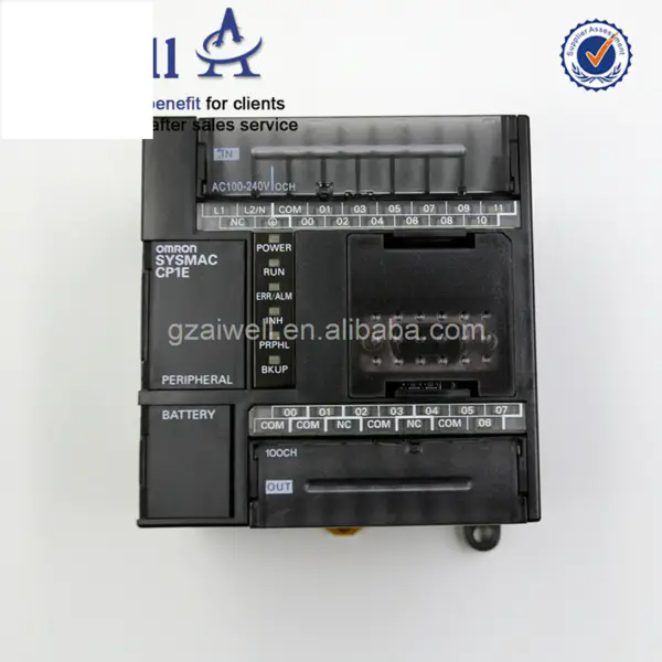 Industriell Omron PLC-programmeringskontroller CP1E-N20DR-A