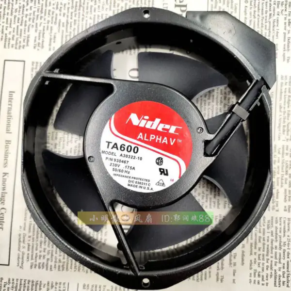 Nidec TA600 A30322-10 17238 17cm 230v fan
